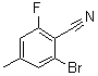 structure of CAS# 1023971-89-2, 2-溴-6-氟-4-甲基苯甲腈