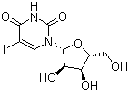structure of CAS# 1024-99-3, 5-碘尿苷
