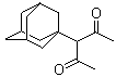 structure of CAS# 102402-84-6, 3-(1-Adamantyl)-2,4-pentanedione