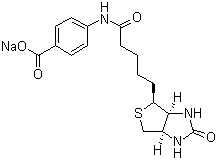 structure of CAS# 102418-74-6, 生物素 4-氨基苯甲酸钠盐