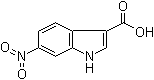 structure of CAS# 10242-03-2, 6-硝基-1H-吲哚-3-羧酸
