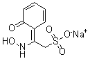 CAS 登录号：1024789-05-6, 2-(羟基氨基)-2-(6-氧代-2,4-环己二烯-1-亚基)乙烷磺酸钠盐