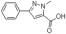 CAS 登录号：10250-64-3, 2-甲基-5-苯基-2H-吡唑-3-甲酸