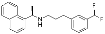 CAS # 1025064-41-8, (alphaR)-N-[3-[3-(Difluoromethyl)phenyl]propyl]-alpha-methyl-1-naphthalenemethanamine