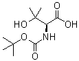 structure of CAS# 102507-13-1, N-[(1,1-Dimethylethoxy)carbonyl]-3-methyl-L-threonine