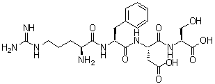 structure of CAS# 102567-19-1, L-Arginyl-L-phenylalanyl-L-alpha-aspartyl-L-serine