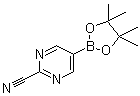 structure of CAS# 1025708-31-9, 2-Cyanopyrimidine-5-boronic acid pinacol ester