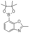 structure of CAS# 1025719-20-3, 2-Methyl-7-(4,4,5,5-tetramethyl-1,3,2-dioxaborolan-2-yl)benzoxazole