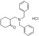 CAS # 102596-84-9, 2-(Dibenzylaminomethyl)cyclohexanone hydrochloride, NSC 657307