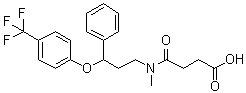 structure of CAS# 1026723-45-4, 4-[甲基[3-苯基-3-[4-(三氟甲基)苯氧基]丙基]氨基]-4-氧代丁酸