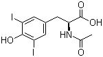 structure of CAS# 1027-28-7, N-乙酰基-3,5-二碘-L-酪氨酸