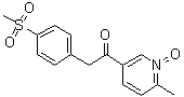 CAS # 1027162-35-1, 1-(6-Methyl-1-oxido-3-pyridinyl)-2-[4-(methylsulfonyl)phenyl]ethanone