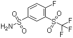 structure of CAS# 1027345-08-9, 4-氟-3-(三氟甲磺酰基)苯磺酰胺