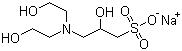structure of CAS# 102783-62-0, 3-[N,N-双(2-羟乙基)氨基]-2-羟基丙磺酸单钠盐