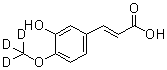 CAS 登录号：1028203-97-5, 3-[3-羟基-4-(三氘甲氧基)苯基]-2-丙烯酸