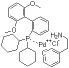 structure of CAS# 1028206-58-7, 氯(2-二环己基膦基-2',6'-二甲氧基-1,1'-联苯基)[2-(2-氨基乙基苯基)]钯(II)