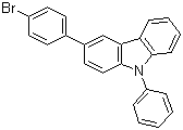 structure of CAS# 1028647-93-9, 3-(4-溴苯基)-9-苯基-9H-咔唑