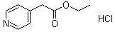 structure of CAS# 102879-50-5, 4-Pyridineacetic acid ethyl ester hydrochloride