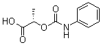 structure of CAS# 102936-05-0, (S)-2-[(苯基氨基)羰基氧基]丙酸