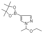 structure of CAS# 1029716-44-6, 1-(1-乙氧基乙基)-1H-吡唑-4-硼酸频那醇酯