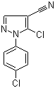 CAS 登录号：102996-32-7, 5-氯-1-(4-氯苯基)-1H-吡唑-4-甲腈