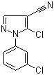 CAS # 102996-33-8, 5-Chloro-1-(3-chlorophenyl)-1H-pyrazole-4-carbonitrile