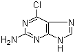structure of CAS# 10310-21-1, 2-Amino-6-chloropurine