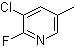 structure of CAS# 1031929-23-3, 3-Chloro-2-fluoro-5-methylpyridine