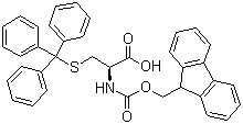 structure of CAS# 103213-32-7, FMOC-S-trityl-L-cysteine