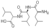 structure of CAS# 10329-75-6, L-Leucyl-L-leucyl-L-leucine