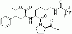 structure of CAS# 103300-91-0, N2-[1-(S)-乙氧羰基-3-苯丙基]-N6-三氟乙酰基-L-赖氨酸-L-脯氨酸
