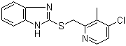structure of CAS# 103312-62-5, 2-(4-氯-3-甲基-2-吡啶基甲硫基)-1H-苯并咪唑