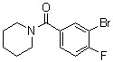 structure of CAS# 1033201-74-9, (3-Bromo-4-fluorophenyl)-1-piperidinylmethanone