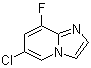structure of CAS# 1033202-10-6, 6-Chloro-8-fluoroimidazo[1,2-a]pyridine