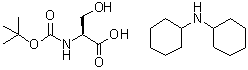 CAS 登录号：10342-06-0, N-(叔丁氧羰基)-L-丝氨酸二环己基铵盐