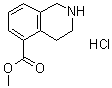 structure of CAS# 1035700-06-1, 1,2,3,4-Tetrahydroisoquinoline-5-carboxylic acid methyl ester hydrochloride