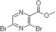 structure of CAS# 1035818-91-7, 3,5-二溴-2-吡嗪羧酸甲酯