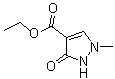 structure of CAS# 103626-03-5, 2,3-Dihydro-1-methyl-3-oxo-1H-pyrazole-4-carboxylic acid ethyl ester