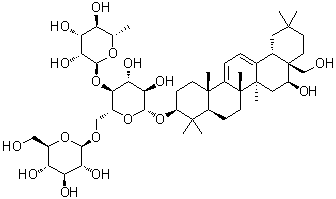 CAS # 103629-71-6, Saikosaponin I, (3beta,16beta)-16,28-Dihydroxyoleana-9(11),12-dien-3-yl O-6-deoxy-alpha-L-mannopyranosyl-(1→4)-O-[beta-D-glucopyranosyl-(1→6)]-beta-D-glucopyranoside