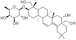 CAS # 103629-72-7, (3beta,4alpha,16alpha)-16,23,28-Trihydroxyoleana-11,13(18)-dien-3-yl 6-deoxy-beta-D-galactopyranoside, Prosapogenin D