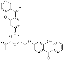 CAS # 103637-48-5, 1,3-Bis(4-benzoyl-3-hydroxyphenoxy)prop-2-yl methacrylate