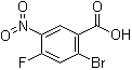 structure of CAS# 1036389-83-9, 2-溴-4-氟-5-硝基苯甲酸