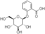 CAS # 10366-91-3, 2-O-beta-Glucopyranosylsalicylic acid, Salicylic acid 2-O-beta-D-glucoside, Salicylic acid 2-beta-D-glucoside, Salicylic acid O-glucoside