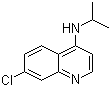 CAS # 1036623-49-0, 7-Chloro-N-isopropyl-4-quinolinamine, 7-Chloro-N-(1-methylethyl)-4-quinolinamine