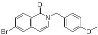 structure of CAS# 1036712-58-9, 6-Bromo-2-(4-methoxybenzyl)-2H-isoquinolin-1-one