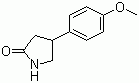 CAS # 103859-86-5, 4-(4'-Methoxyphenyl)-2-pyrrolidinone
