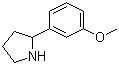 structure of CAS# 103861-77-4, 2-(3-甲氧基苯基)吡咯烷