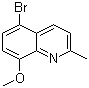 structure of CAS# 103862-55-1, 5-溴-8-甲氧基-2-甲基喹啉
