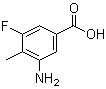 structure of CAS# 103877-75-4, 3-氨基-5-氟-4-甲基苯甲酸