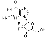 structure of CAS# 103882-87-7, 2'-Deoxy-2',2'-difluoroguanosine